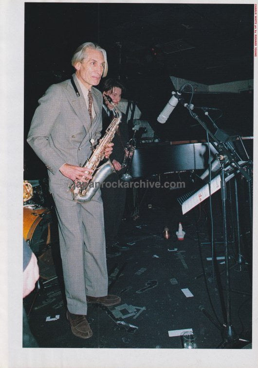 Charlie Watts 1991/06 Japanese music press clipping - photo pinup