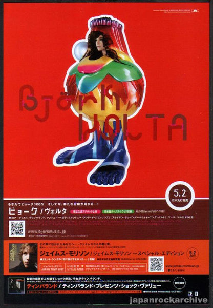 希少】Björk ビョーク volta 当時物 日本語 販促 B2 ポスター