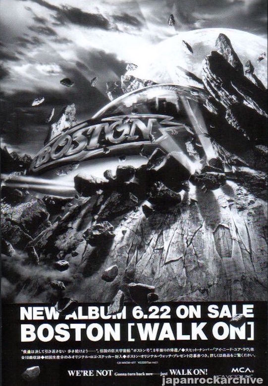 Boston 1994/07 Walk On Japan album promo ad