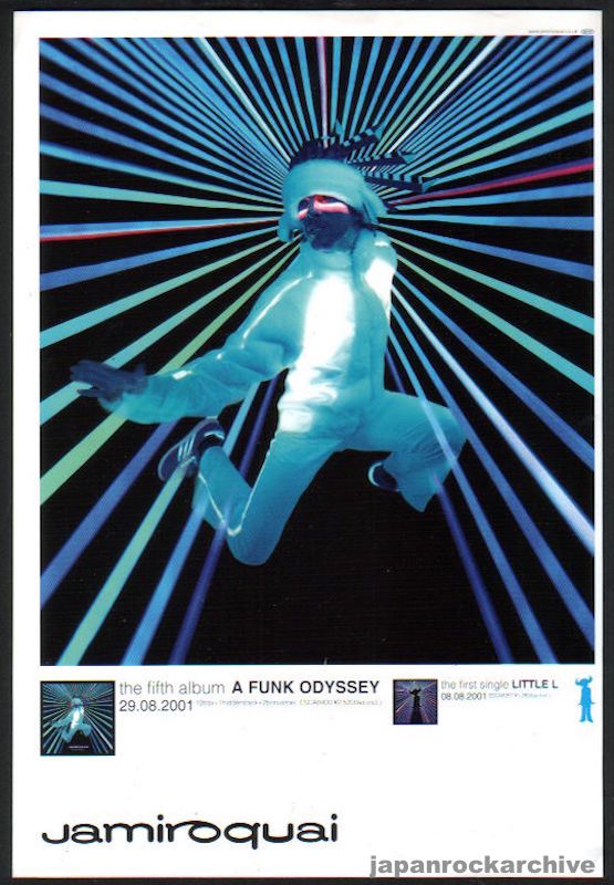 Jamiroquai 2001/09 A Funk Odyssey Japan album promo ad – Japan Jamiroquai 2001/09 A Funk Odyssey Japan album promo ad – Japan