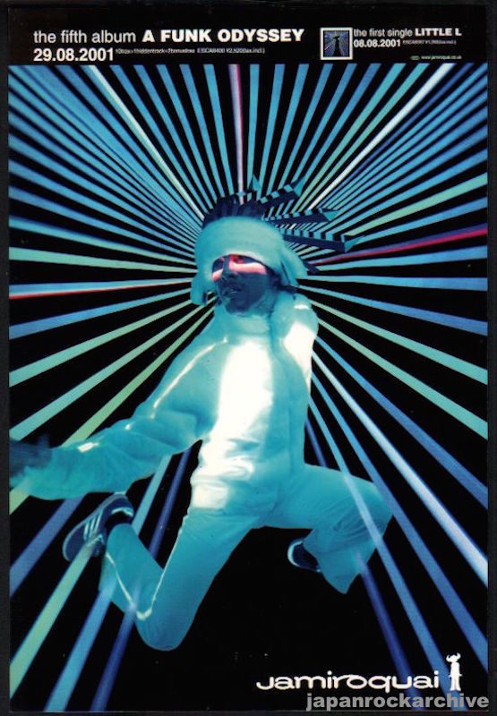 Jamiroquai 2001/10 A Funk Odyssey Japan album promo ad – Japan