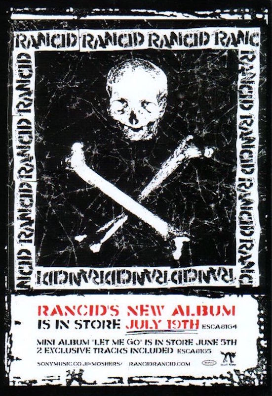 Rancid 2000/08 S/T Japan album promo ad – Japan Rock Archive