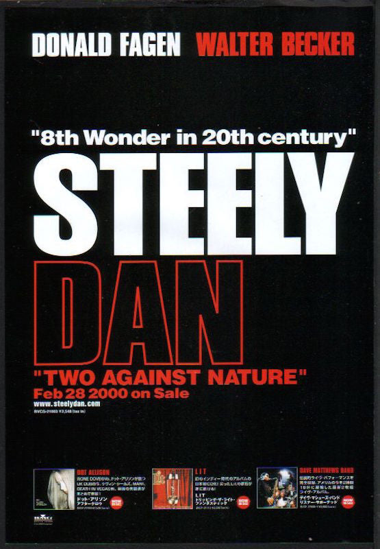 Steely Dan 2000/03 Two Against Nature Japan album promo ad