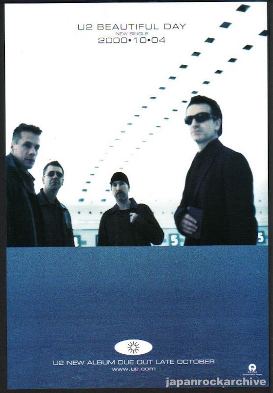 U2 2000/10 Beautiful Day single Japan promo ad