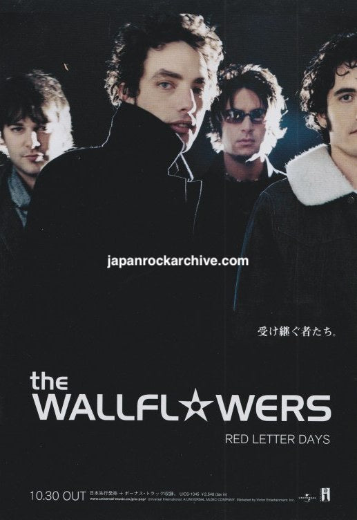 The Wallflowers 2002/11 Red Letter Days Japan album promo ad