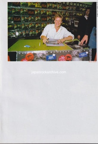 Bryan Adams 1986/10 Japanese music press cutting clipping - photo pinup