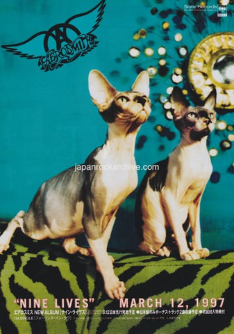 Aerosmith 1997/03 Nine Lives Japan album promo ad