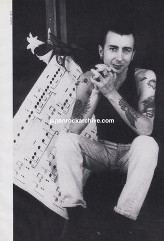 Marc Almond 1989/06 Japanese music press cutting clipping - photo pinup poster