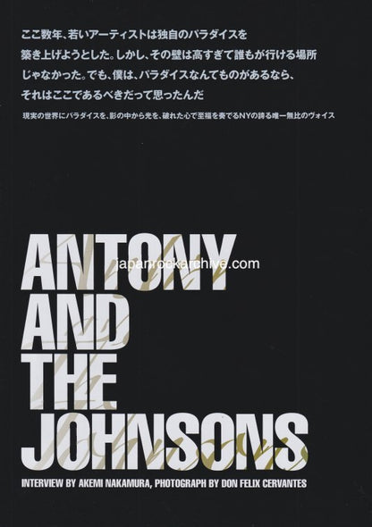 Antony And The Johnsons 2009/03 Japanese music press cutting clipping - article