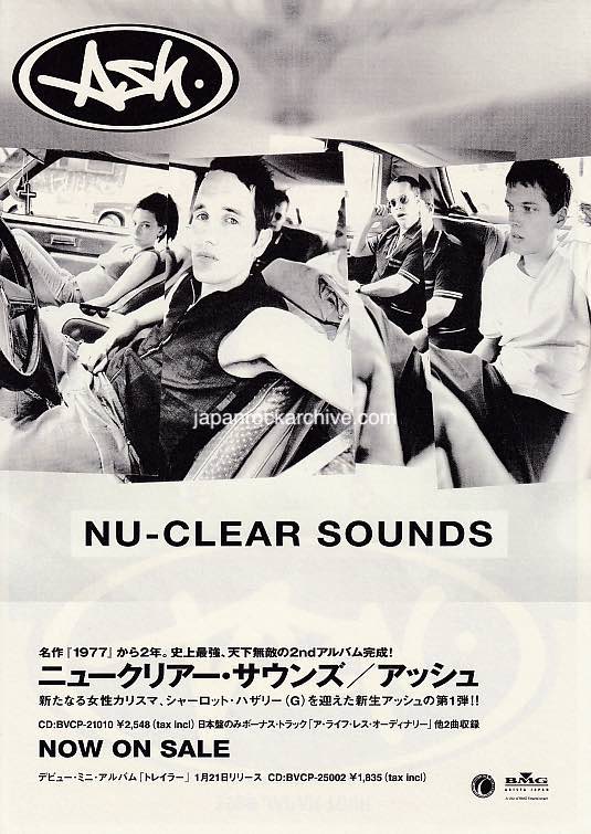 Ash 1999 Japan tour concert gig flyer handbill