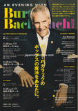 Burt Bacharach 2014 Japanese tour concert gig flyer