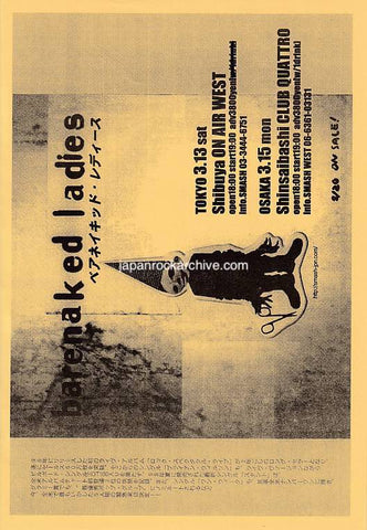 Barenaked Ladies 1999 Japan tour concert gig flyer handbill