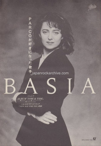 Basia 1988/02 Time & Tide Japan album promo ad