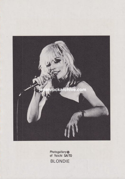 Blondie 1978 Japanese music press clipping pinup - page 1
