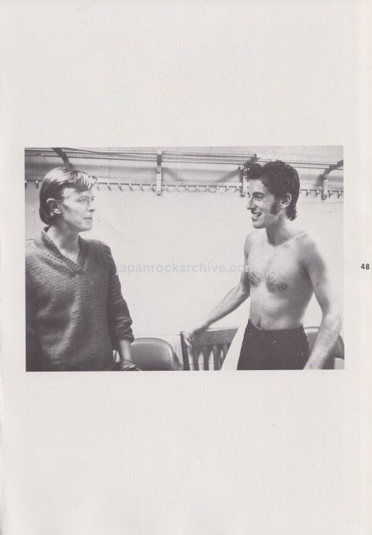 David Bowie & Bruce Springsteen 1980/06 Japanese music press clipping - photo pinup
