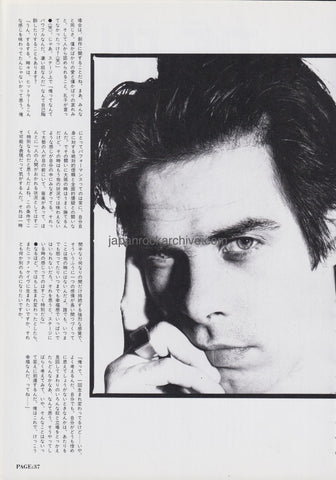 Nick Cave 1990/10 Japanese music press cutting clipping - article
