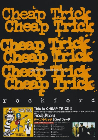 Cheap Trick 2006/08 Rockford Japan album promo ad