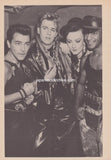 Vintage 1984 black and white photo of the four members of Culture Club including Boy George.