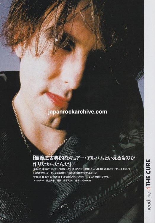 The Cure 2000/02 Japanese music press cutting clipping - article