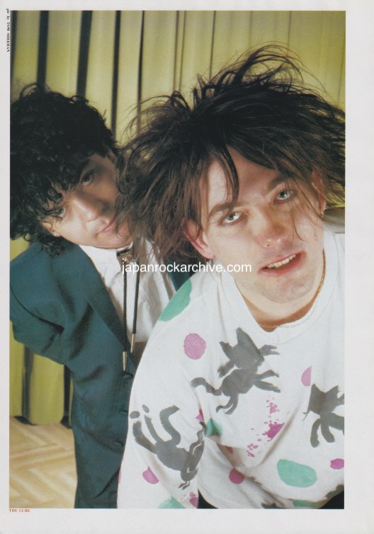The Cure 1985/06 Japanese music press cutting clipping - photo pinup poster
