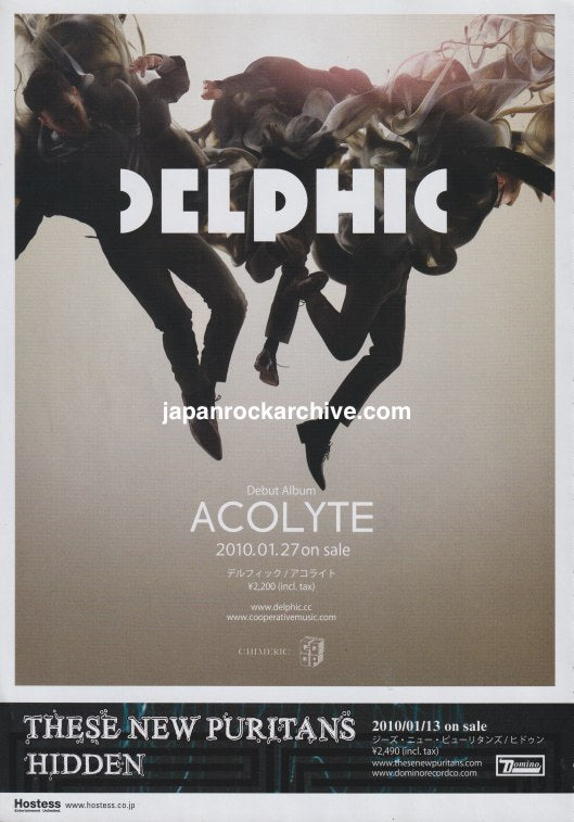 Delphic 2010/02 Acolyte Japan album promo ad