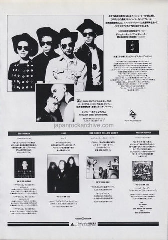 Depeche Mode 1990/04 Violator Japan album promo ad