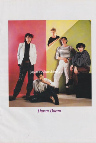 Duran Duran 1981/08 Japanese music press cutting clipping - photo pinup - band shot