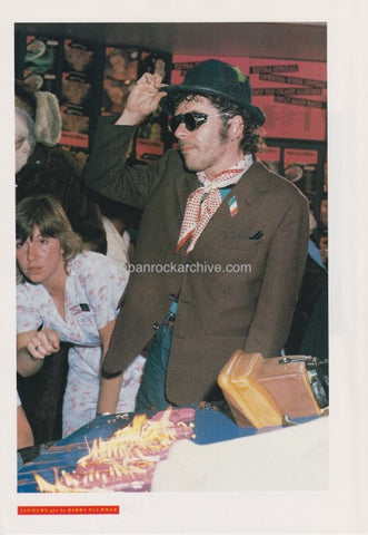 Ian Dury 1981/12 Japanese music press cutting clipping - photo / pinup / mini poster