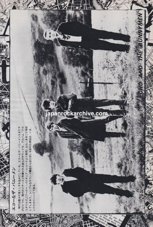 Echo and the Bunnymen 1981/03 Japanese music press clipping - pinup