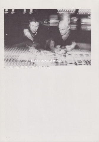 David Byrne and Brian Eno 1981/04 Japanese music press cutting clipping - photo pinup