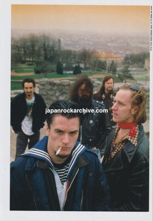Faith No More full-page color band photo pinup from Japanese music press, May 1993