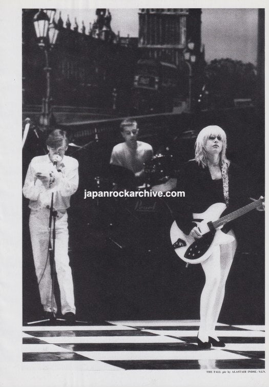 The Fall 1989/03 Japanese music press cutting clipping - photo pinup - Mark E Smith