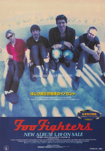 Foo Fighters 1997/06 The Color And The Shape Japan album promo ad