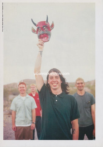 Foo Fighters 1995/11 Japanese music press cutting clipping - photo pinup