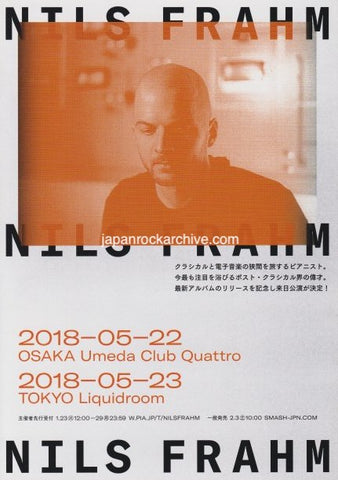 Nils Frahm 2018 Japan album / tour concert gig flyer handbill