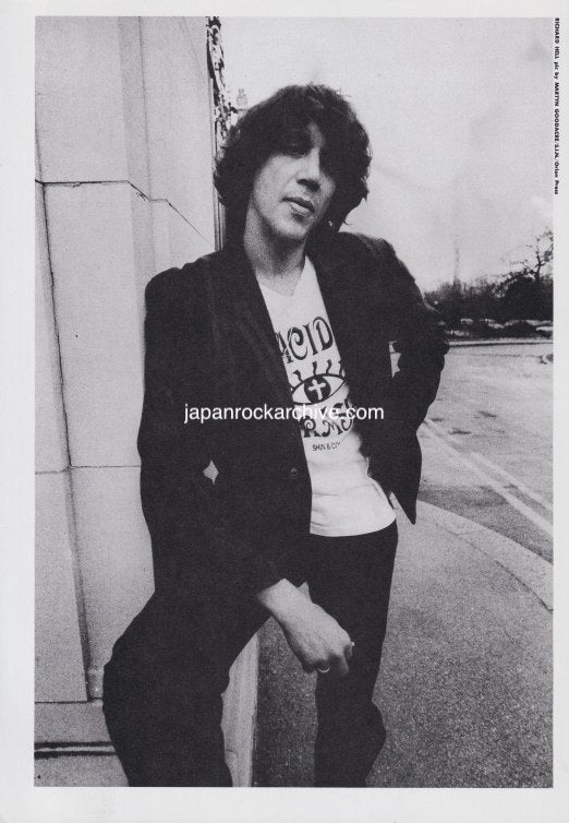 Richard Hell 1992/06 Japanese music press cutting clipping - photo pinup / mini poster