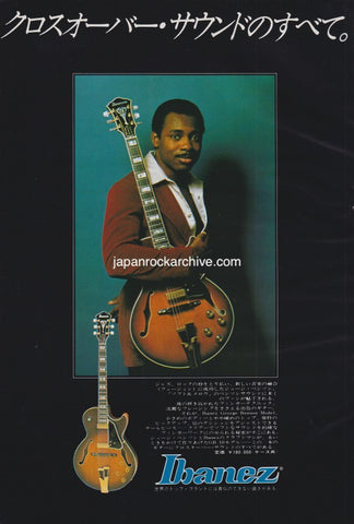 Ibanez 1979/02 George Benson Model Japan guitar promo ad