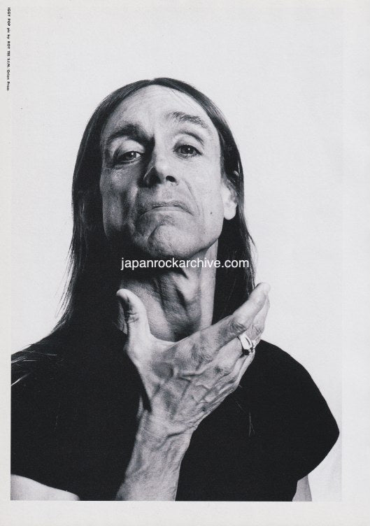 Iggy Pop 1994/01 Japanese music press cutting clipping - photo pinup mini poster