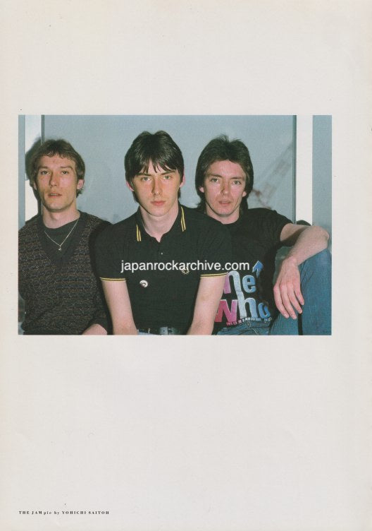 The Jam 1981/10 Japanese music press cutting clipping - photo pinup