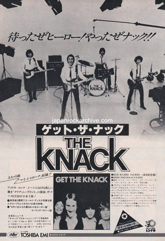 The Knack 1979/09 Get The Knack Japan album promo ad