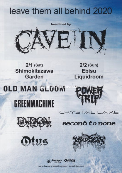 Leave Them All Behind 2020 Japan festival concert gig flyer handbill