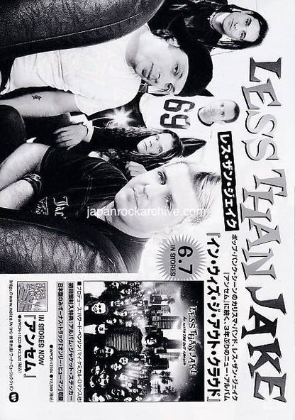 Less Than Jake 2006 Japan tour concert gig flyer handbill