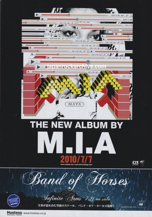M.I.A. 2010/08 Maya Japan album promo ad