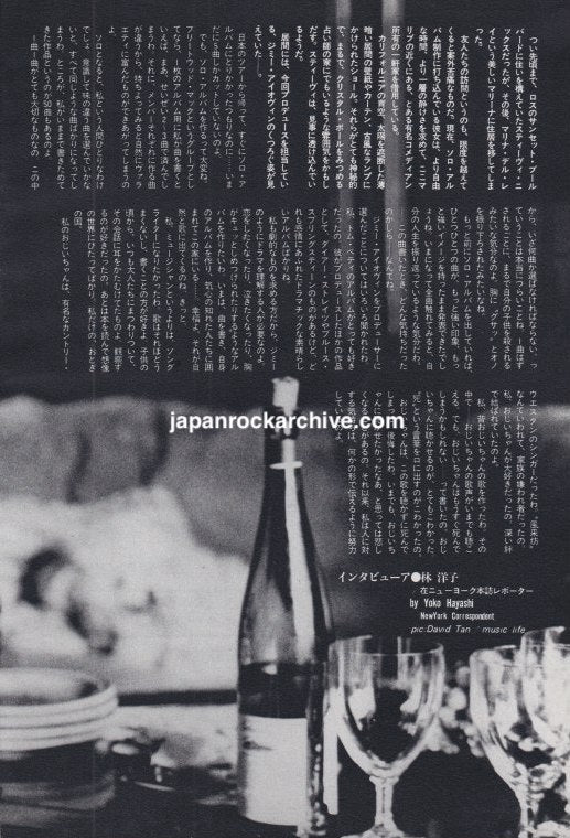 Stevie Nicks 1981 Japanese two-page article, The Dance of Life, page 2