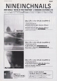 Nine Inch Nails 2000 Japan tour concert gig flyer handbill
