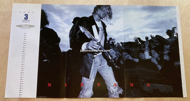 Nirvana 2002/03 Japan pinup poster - Kurt Cobain