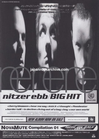 Nitzer Ebb 1995/05 Big Hit Japan album promo ad