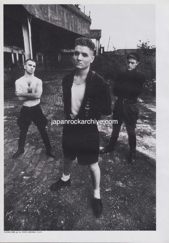 Nitzer Ebb 1989/07 Japanese music press cutting clipping - photo pinup