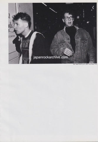 Pet Shop Boys 1988/07 Japanese music press cutting clipping - photo pinup