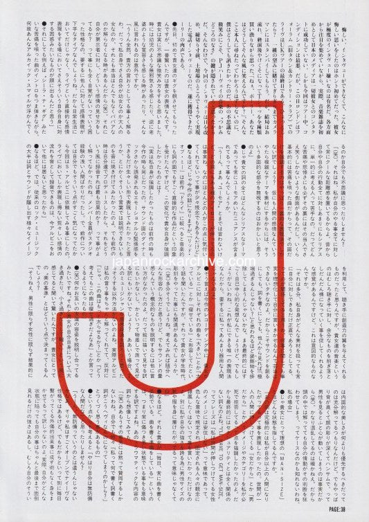 PJ Harvey 1993/08 Japanese music press cutting clipping - article